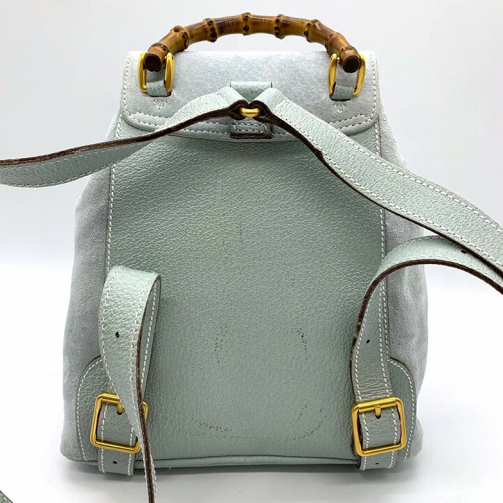 楽天市場】GUCCI グッチ リュック デイパック バンブー スウェード  