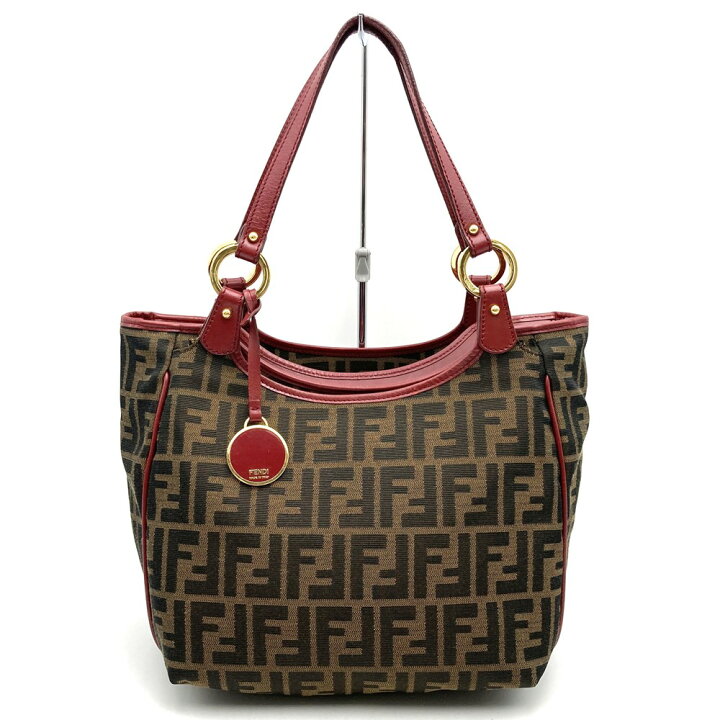 楽天市場】FENDI フェンディ 8BH156 ズッカ ハンドバッグ トートバッグ 