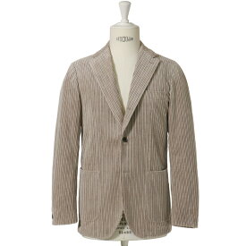 RING JACKETZEGNA CASHCOModel NO-290 コットン・カシミヤ3Bジャケット【ベージュ/無地】