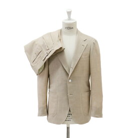 【公式】RING JACKET MEISTER カシミヤ 3B2プリーツセットアップスーツ【ベージュ/無地】 Model NO-286 S-178　E.ZAGNA/PURE CASHMERE