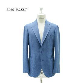 【公式】RING JACKET MEISTER ウール・シルク3Bジャケット【ブルー】Model NO-300