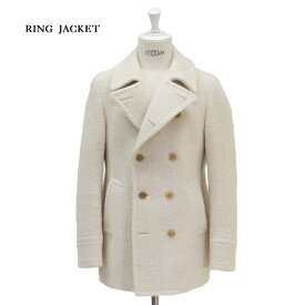 RING JACKET リングヂャケット Pコート【ホワイト/無地】