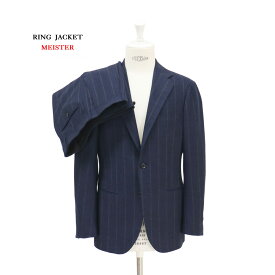 【公式】RING JACKET MEISTER Model NO-253/ S-172 スーツ 【ネイビー/ストライプ】