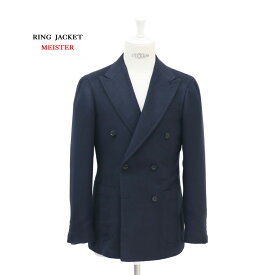 【公式】RING JACKET MEISTERModel NO-296 ジャケット CASHMERE×SILK 【ネイビー/無地】