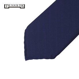TIE YOUR TIE タイユアタイ へリンボンタイ FRANK SFODERATO【ネイビー】