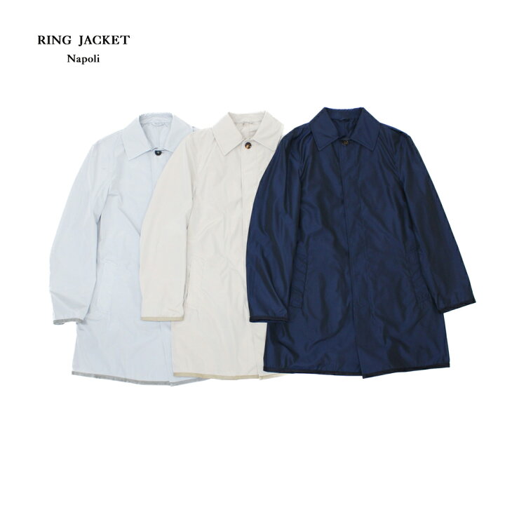 楽天市場】RING JACKET Napoli バルカラーコート【ライトグレー 