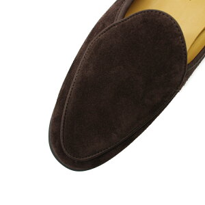 BAUDOIN&LANGE STRIDE CALF SUEDE ���[�t�@�[�y�u���E���E�u���b�N�z