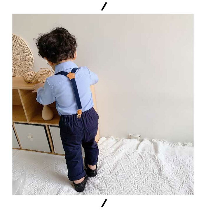 楽天市場 子供服 フォーマル 男の子 おしゃれ 子供スーツ 長袖 男の子 フォーマルスーツ シャツ 蝶ネクタイ付き ベビー服 男の子 スーツ タキシード 子供 ワイシャツ ロングパンツ サスペンダー 七五三 結婚式 入学式 卒業式 入園式 卒園式 通園 70 1cm リンゴ８