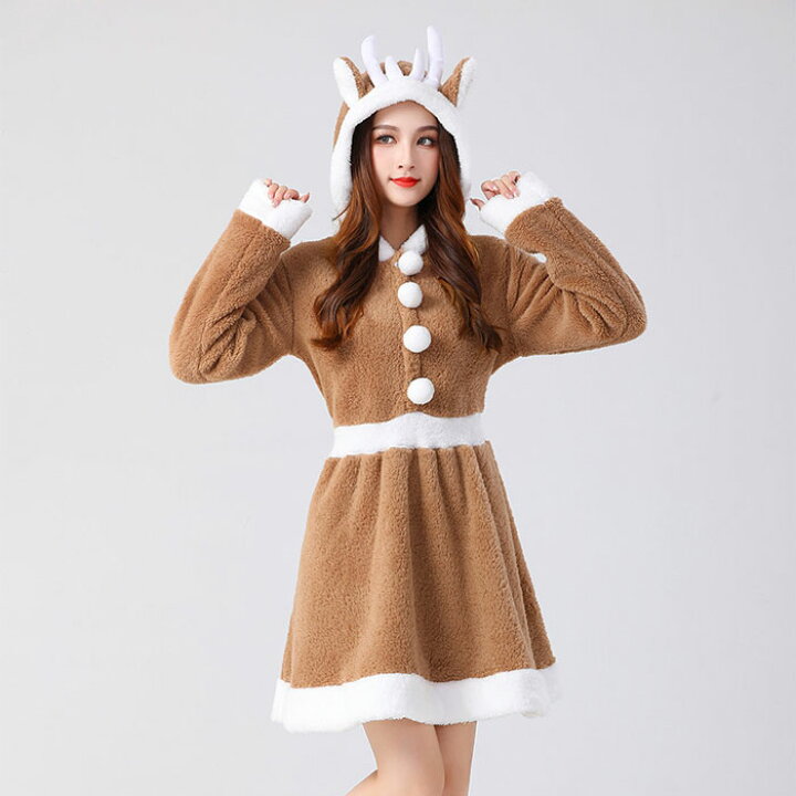 楽天市場】クリスマス コスプレ レディース サンタ コスプレ トナカイ  