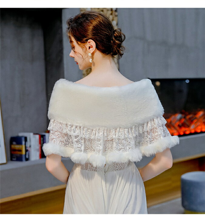 楽天市場 パーティーボレロ もこもこ ファーボレロ ショール 可愛い レースボレロ 成人式 同窓会 ショール 結婚式 2次会 ステージ 羽織り かわいい 結婚式 フォーマル ボレロ ふわふわ ジャケット カーディガン もこもこ フェイクファー ボレロ おしゃれ レディース 秋