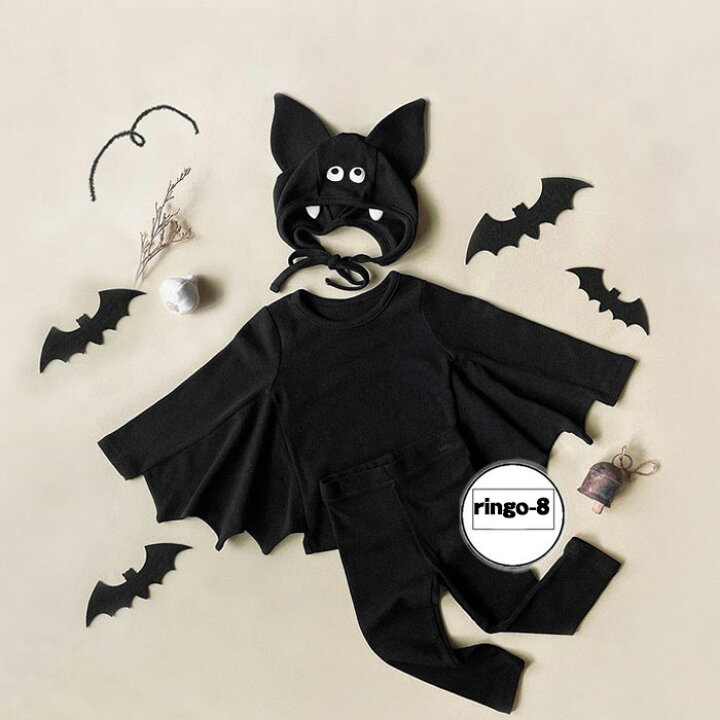 楽天市場】3点セット ハロウィン 衣装 子供 ベビー コウモリ  