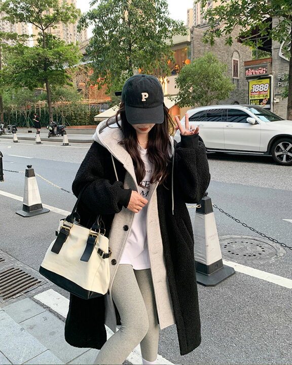 楽天市場】レイヤードボアコート ボアコート ロング レディース 