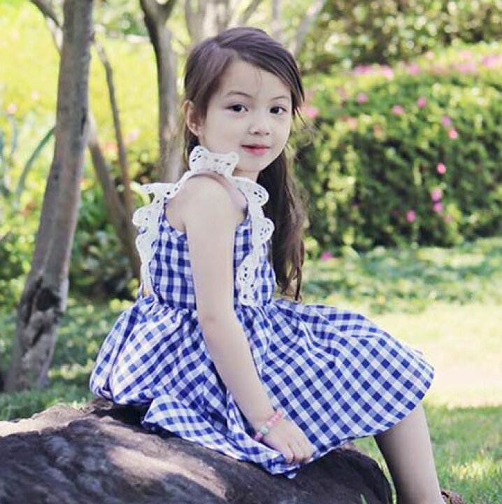 楽天市場】ワンピース チェックワンピース 子供 チェック柄 夏 女の子  
