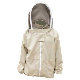 養蜂用防護服 フェイスネット 上半身 保護 ファスナー 蜜蜂