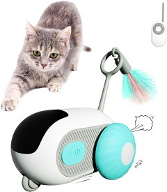 VOOPH 猫 おもちゃ 自動 リモコン付き 猫のおもちゃ 猫遊び 自動式玩具 電動ネズミ 運動不足解消 ストレス解消 USB充電式 取り外し可能なタイヤ 簡単操作 充分スピード 猫ちゃんへのプレゼント リモコン ネズミおもちゃ ABS素材 尻尾 ペットの用品 猫ちゃんへのプレゼント