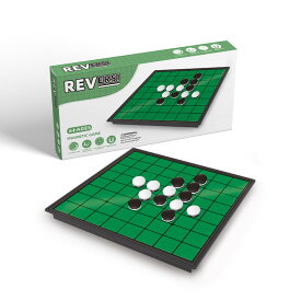 【マグネット折りたたみ】リバーシ オセロ ゲーム 携帯 コンパクト 知育 玩具 6歳以上 家族 対戦 脳トレ