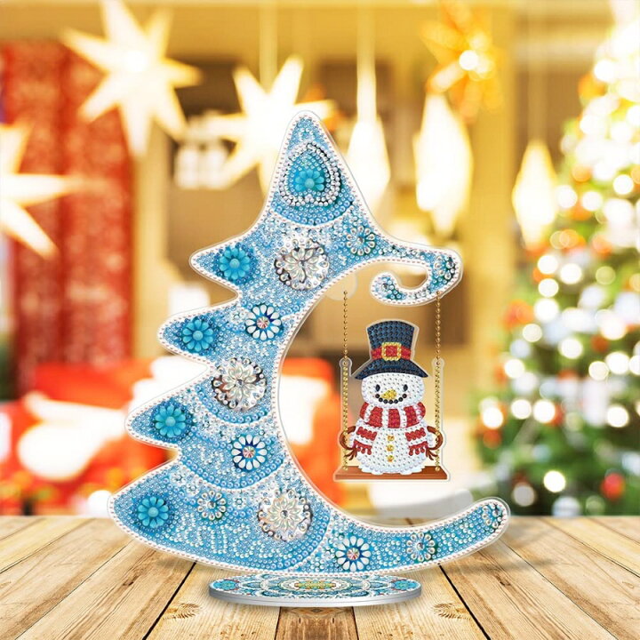 楽天市場 Diy 手作り絵画手芸キット 5dダイヤモンド絵画 ダイヤモンド塗装キット クリスマスツリー 雪だるま ダイヤモンド絵画置物 芸術品 クリスマス置物 おしゃれ クリスマス飾り ホーム 装飾品 Vooph