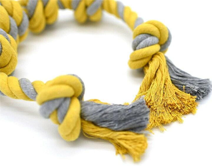 犬おもちゃ 犬用噛むおもちゃ玩具 犬ロープおもちゃ 天然コットン 丈夫 ペット用 大型犬 中型犬