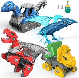 恐竜おもちゃ 組み立ておもちゃ 電動ドリルおもちゃセット 人気 大工さんごっこ DIY組み立て式の恐竜おもちゃ STEM知育玩具 男の子 おもちゃ 誕生日プレゼント 入園ギフト クリスマスプレゼント 6歳以上