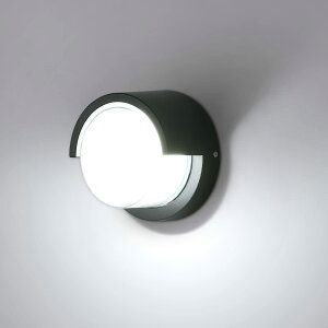 LED玄関灯 門柱灯 ウォールランプ 壁掛け照明 ガーデンライト 防犯ライト 電源直接式 勝手口 IP65防水 工事必要 12W 壁直付型 円型 昼白色ガーデン/階段/廊下/庭園/倉庫/装飾照明 壁掛け灯 屋外