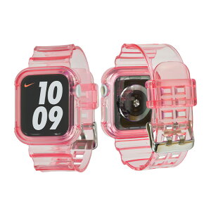 �y�V���[�Y11�ESE3�Ή��z�A�b�v���E�H�b�` �o���h �N���A ��̌^�@�x���g ���� ��� �ׂ� apple watch series 10 9 8 SE2 7 SE 6 5 4 �Ή� ���f�B�[�X �����Y Lady's Men's 40mm 41mm 44mm 45mm clear band @�N���A�o��