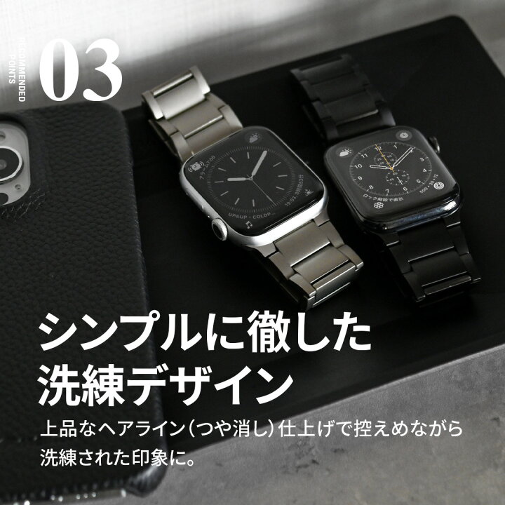 楽天市場】【新発売】アップルウォッチバンド りんご堂時計店 チタン 