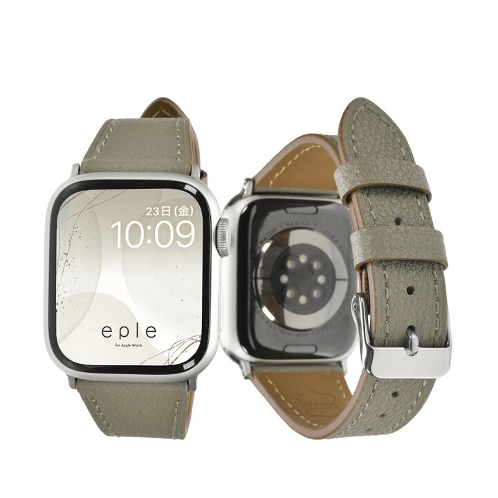 2964 希少品 Apple Watch エルメス ディアゴナル グレー レザー Apple  