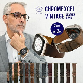 【シリーズ11・SE3対応】【Horween Leather】 アップルウォッチ バンド レザー 本革 ベルト メンズ 高級 apple watch 高級バンド レザーバンド appleウォッチバンド series 10 9 8 ultra SE 42 40 49 46 45 44 @ヴィンテージレザー
