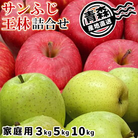 数量限定! 産地直送 青森県産 りんご サンふじ 王林 詰合せ 訳あり 家庭用 3kg 5kg 10kg 送料無料 光センサー選果 青森 ふじ 無袋ふじ バレンタイン ギフト 贈り物 慶事 弔事 寒中御見舞 熨斗 熨斗無料 りんごの王様 生産量日本一のりんご