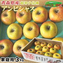 りんご アンビシャス 訳あり 3kg 9〜12玉 青森県産 送料無料 家庭用 希少品種 青森 リンゴ 数量限定