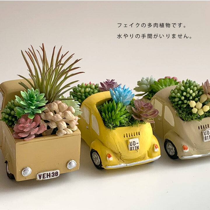 楽天市場】多肉植物 寄せ植え おしゃれ アンティークカー ワーゲン 