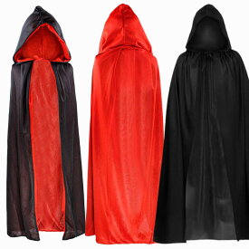 【一部即納】ハロウィン マント 仮装 大人/子供 マント ローブ コスプレ 衣装 フード付き/スタンドカラー ロングマント 仮装 衣装 メンズ レディース 魔女 コスチューム ドラキュラ 黒 赤 ハロウィン イベント クラブ パーティ学園祭 演劇 舞台 歓迎会
