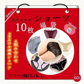 【ファッショセール！10％OFF！】ショーツレディース 10枚セット 福袋 下着 女性ショーツのみ まとめ買い パンツ スタンダード福袋 レデースショーツ 安い 2023福袋 綿混ショーツ レース下着 ス大人カジュアル 透け デザインショーツ 可愛い 綿100% インナー