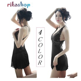 【ファッションセール10％OFF！】ベビードール ナイトウェア 刺繍柄 セクシー ランジェリー 勝負下着 tショーツ付き キャミソール レース ワンピース トレス Sexy Lingerie インナー キャミソール ネグリジェ 光沢エロい サテン すけすけ エッチな下着 部屋着 パジャマ