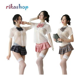 【感謝祭当店P5倍！】セクシーランジェリー エロい コスプレ セーラー服 大きいサイズ 制服 衣装 セクシー 仮装 衣装 学生服 女子高生 ミニスカ ネグリジェ シフォン アイドル セクシー ランジェリー 見せる スケスケ 可愛い ワンピース ブラック