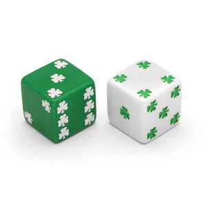 KOPLOW GAMES (USA) Lucky Shamrock Dice �y���b�L�[ �V�������b�N �_�C�X�z�N���[�o�[ 2�g�[�� �Z�b�g