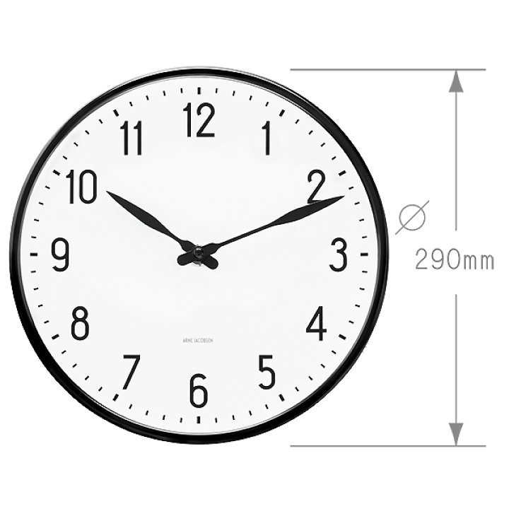 アルネ・ヤコブセン　ステーション ウォールクロック 直径29cm 楽天市場】Arne Jacobsen【アルネ ヤコブセン】ステーション ウォール