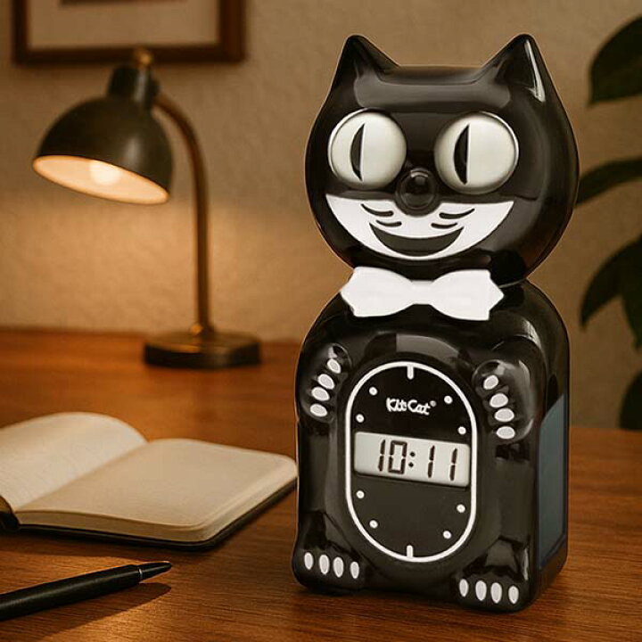 楽天市場】【Kit-cat Klock】キット キャット テーブル クロック 黒猫 