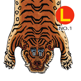 チベタン タイガー ラグ マット L 虎型 絨毯 160cm