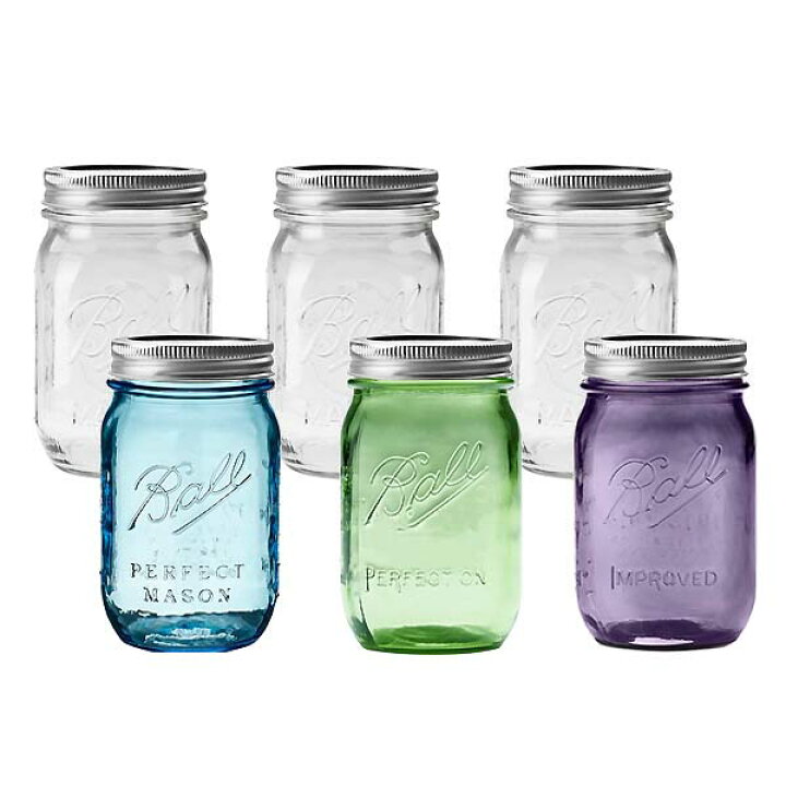 楽天市場】メイソンジャー BALL【ボール】Mason Jar 16oz レギュラー 