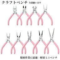 【ミニペンチ】選べる種類 クラフトペンチ ペンチ ネジの取り外し 小型 軽量 精密作業 アクセサリー用 ジ…