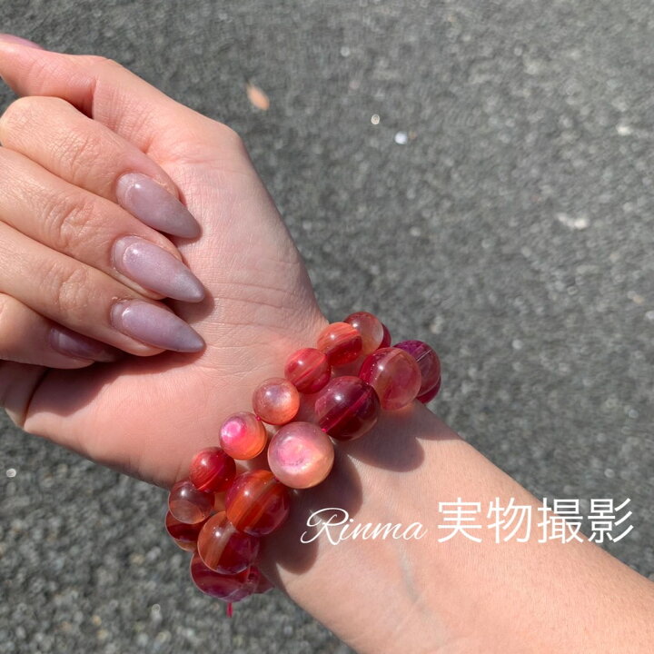 楽天市場】レア・希少品・高品質ピンクマイカ10～14.5mm 内径14cm 