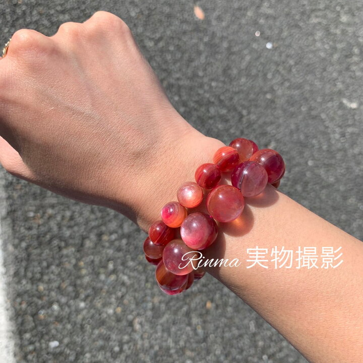 楽天市場】レア・希少品・高品質ピンクマイカ10～14.5mm 内径14cm  