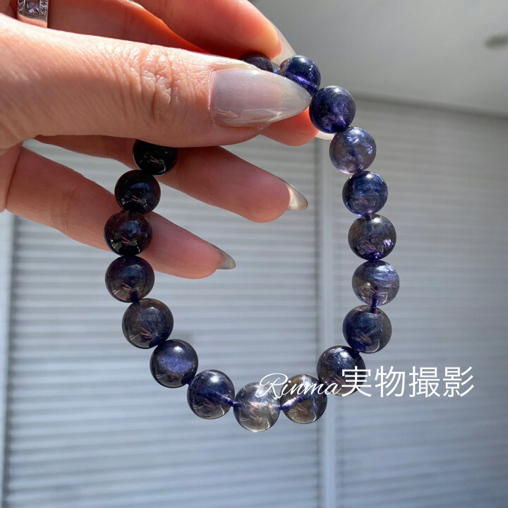 楽天市場】アイオライト 10mm 8mm ブレスレット 透明度高い 