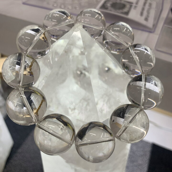 楽天市場】水晶 1連 38～40cm 天然石卸専門 天然石 パワーストーン 