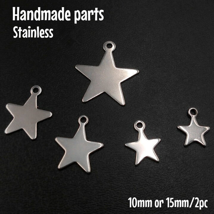 楽天市場】【2個入り】ステンレス スターチャーム 星 プレート カン 