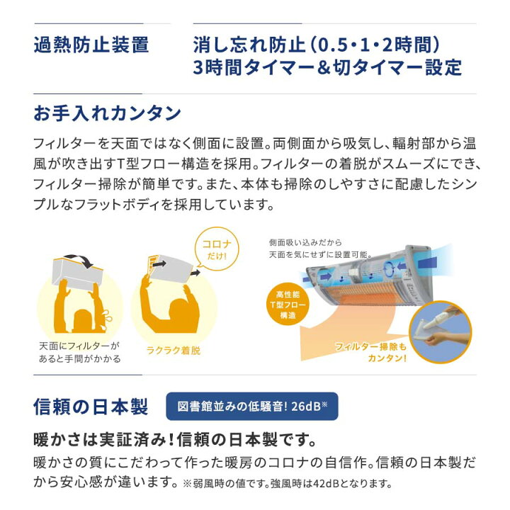 海外限定 コロナ Corona 壁掛型遠赤外線暖房機 ウォールヒート Chk C126a 脱衣所 洗面所 玄関 トイレの暖房 ヒートショック予防 夏場は扇風機代わりにも Fucoa Cl