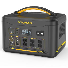 VTOMAN JUMP1800 ポータブル電源 リン酸鉄 ポータブルバッテリー 大容量 1548Wh/483750mAh V-Beyond 機能付 容量拡張対応 AC(1800W サッジ3600W)/DC/USB出力 家庭用 アウトドア用 バックアップ電源