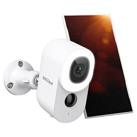 SV3C 防犯カメラ 屋外 ソーラー 監視カメラ ワイヤレス 充電式 300万画素 ネットワークカメラ 2.4Gwifi対応 セキュリティカメラ PIR動体検知 SDカード録画 ワイヤレスカメラ 電源不要 暗視カメラ Alexa対応 クラウド録画 ipカメ