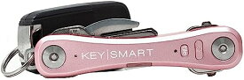 KeySmart (キースマート) キースマート プロ 鍵 キー オーガナイザー コンパクト キー ホルダー 追跡可能 Tileスマートテクノロジー (ローズゴールド)